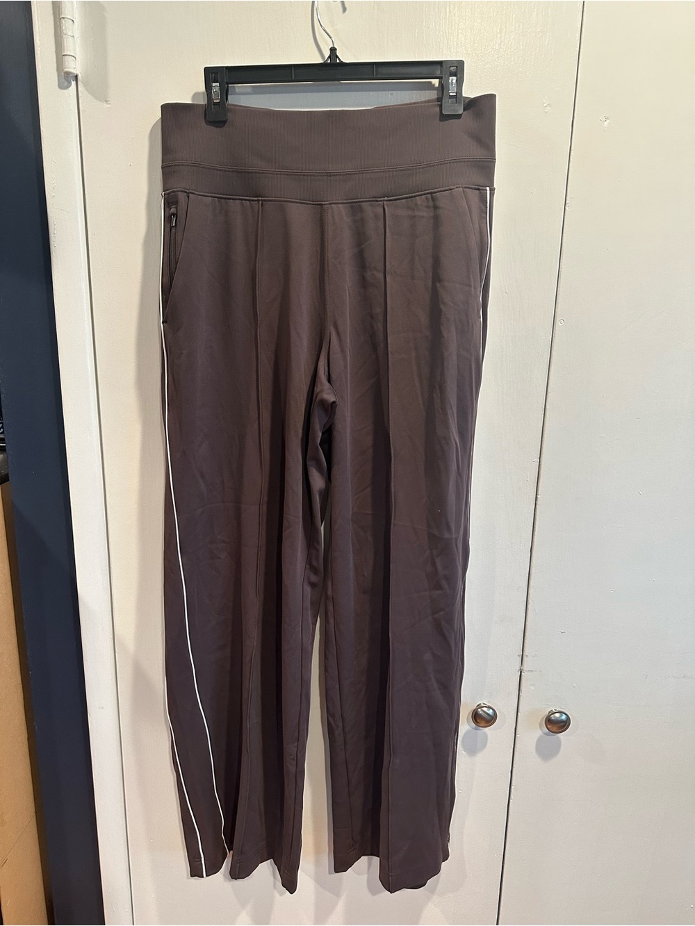 Athletic Works Vinice High Rise Track Stripe Wide-Leg Jogger